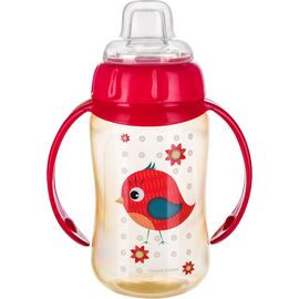 Поильник-непроливайка Canpol babies Cute Animals Птичка с мягким носиком и ручками 320 мл (56/512_red)