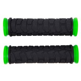 Грипсы Bravvos L122 мм FL-424 Black/Green (GRI-333)