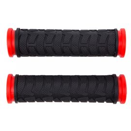 Грипсы Bravvos L122 мм FL-424 Black/Red (GRI-334)