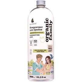 Гель для стирки Purenn Organic Family Summertime Love для цветных и темных вещей с календулой 1 л (4751024880425)
