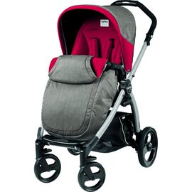 Коляска Peg-Perego Book Plus красная с серым (PACK04-00000000006)