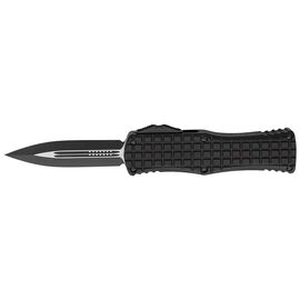 Нож Microtech Hera Double Edge Black Blade FRAG OTF Tactical Serrator Blue (702-1TFRS)