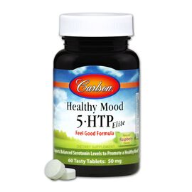 Амінокислота Carlson 5-HTP (Гідрокситриптофан) 50мг, Healthy Mood, 60 таблеток (CL8550)