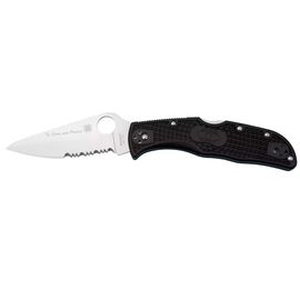 Нож Spyderco Endela Thin Blue Line Serrator (C243FPSBKBL)