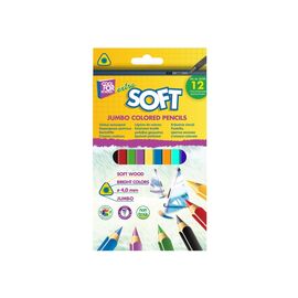 Карандаши цветные Cool For School Jumbo Softy 12 цветов (CF15136)