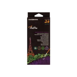 Карандаши цветные Cool For School Art Pro профессиональные акварельные 24 цветов (CF15163)
