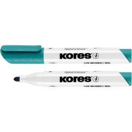 Маркер KORES для белых досок 1-3 мм, бирюзовый (K20839)