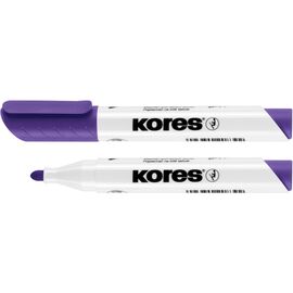 Маркер KORES для белых досок 1-3 мм, фиолетовый (K20836)