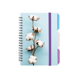 Блокнот Optima Desing 31, B6 с разделителями 100 листов, клетка (O20358-31)