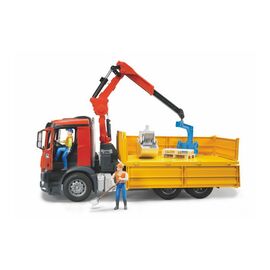 Спецтехніка Bruder великий пожежний автомобіль MB Arocs з краном, М1:16 (03651)