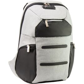 Рюкзак школьный Optima 18.5" USB Anti-Theft унисекс 0.7 кг 16-25 л Серый (O96917-03)