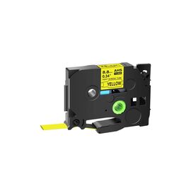 Лента для принтера этикеток UKRMARK трубка термоусадочная B-Hs621 совместимая с 8,8мм х 1,5м, black on yellow (Ukrmark B-Hs621-BK/YE)