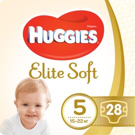 Подгузник Huggies Elite Soft 5 (15-22 кг) Jumbo 28 шт (5029053572611)