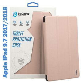 Чехол для планшета BeCover Tri Fold Soft TPU Silicone Apple iPad 9.7 2017/2018 A1822/A1823/A1893/A1954 Pink (708513)