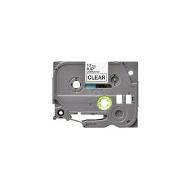 Лента для принтера этикеток UKRMARK B-T131P-BK/CL, совместима с TZE131 ламинированная, 12мм х 8м. black on transparent (B-T131P-BK/CL)