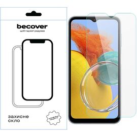 Стекло защитное BeCover Samsung Galaxy M14 5G SM-M146 3D Crystal Clear Glass (709259)