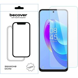 Стекло защитное BeCover Tecno Spark 10 Pro (KI7) 3D Crystal Clear Glass (709269)