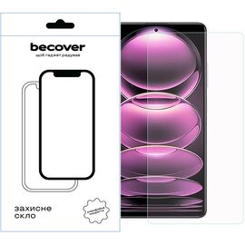 Стекло защитное BeCover Xiaomi Redmi Note 12 Pro / 12 Pro 5G / 12 Pro Plus 3D Crystal Clear Glass (709271)