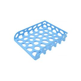 Лоток для бумаг Optima горизонтальный пластик, голубой (O36345)