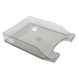 Лоток для паперів Economix горизонтальний Симетрія , пластик димчастий (E31802-17)