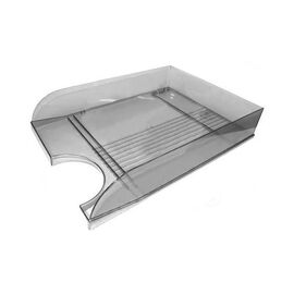 Лоток для бумаг Economix горизонтальный пластик, дымчатый (E31804-17)