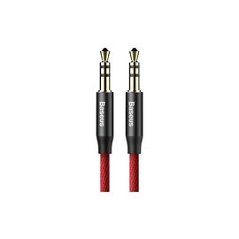 Кабель мультимедийный Jack 3.5mm Yiven M30 M/M 1.5m red-black Baseus (CAM30-C91)