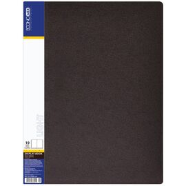 Папка с файлами Economix А4 с 10 файлами, черная (E37601-01)