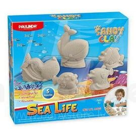 Набор для творчества Paulinda Песок для творчества Морская жизнь 300г, 5 ед (PL-140016)