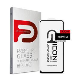 Стекло защитное Armorstandart Icon Xiaomi Redmi 12 Black (ARM66571)
