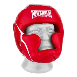 Боксерский шлем PowerPlay 3100 PU Червоний M (PP_3100_M_Red)
