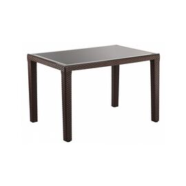 Стол садовый Tilia Antares 80х120 см outglass, ножки пластиковые, венге (10771)