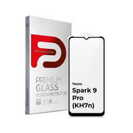 Стекло защитное Armorstandart Full Glue TECNO Spark 9 Pro (KH7n) Black (ARM64651)