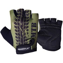 Велоперчатки PowerPlay 5451 Протектор Зелені XS (5451_XS_Green_MTB)