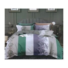 Постельное белье ШЕМ Royal Satin цветная полоска двуспальная 180 х 220 (1,8 RS_кольорова полоска)