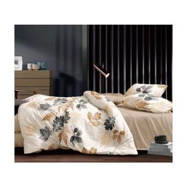 Постельное белье ШЕМ Royal Satin осенние листочки евро 220 х 200 (євро RS_осінні листочки)