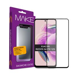 Стекло защитное MAKE Xiaomi Redmi Note 12S (MGF-XRN12S)