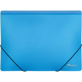 Папка на резинках Optima А4 двоколірна, блакитна (O30698-11)