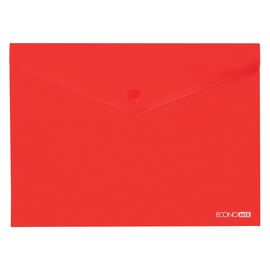 Папка - конверт Economix А5 180 мкм прозрачная, фактура "глянец", красная (E31316-03)