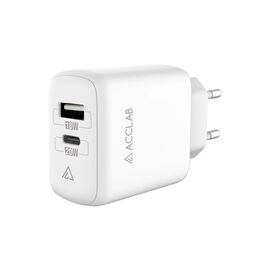 Зарядное устройство ACCLAB AL-TC220 (1xUSB, 1xType-C) (1283126556494)