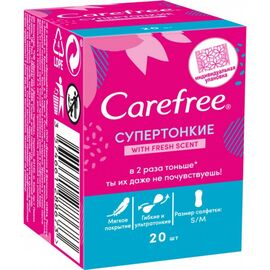 Ежедневные прокладки Carefree with Fresh scent 20 шт. (3574661288673)