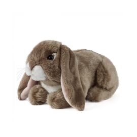 М'яка іграшка Keycraft Темно-коричневий Вухатий Кролик 24см (6337368)