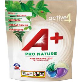 Капсулы для стирки A+ Pro Nature 4 в 1 56 шт. (8435495830788)