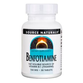 Витаминно-минеральный комплекс Source Naturals Бенфотиамин, 150 мг, Benfotiamine, 30 таблеток (SN1905)