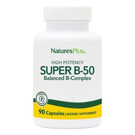 Витамин Natures Plus Супер В-Комплекс, В-50, Super B-50, 90 Вегетарианских Капсул (NAP-01320)