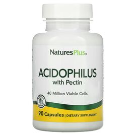Витаминно-минеральный комплекс Natures Plus Ацидофильные бактерии с пектином, Acidophilus with Pectin, 90 капс (NAP-04480)