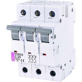 Автоматический выключатель ETI ETIMAT 6 3p C 25А (6 kA)