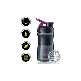 Шейкер спортивный BlenderBottle SportMixer 20oz/590ml Black/Plum (SM 20oz Black/Plum)