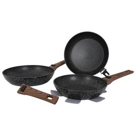 Сковорода Gimex Frying Pan набір 3 предмети Чорний (6979264)