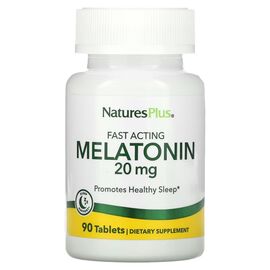 Аминокислота Natures Plus Мелатонин Быстродействующий, 20 мг, Fast Acting Melatonin, 90 табл (NAP-47628)