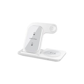 Зарядное устройство Proda Azeada Dual plate 15W 3 in 1 PD-W8 Wh (PD-W8-WH)